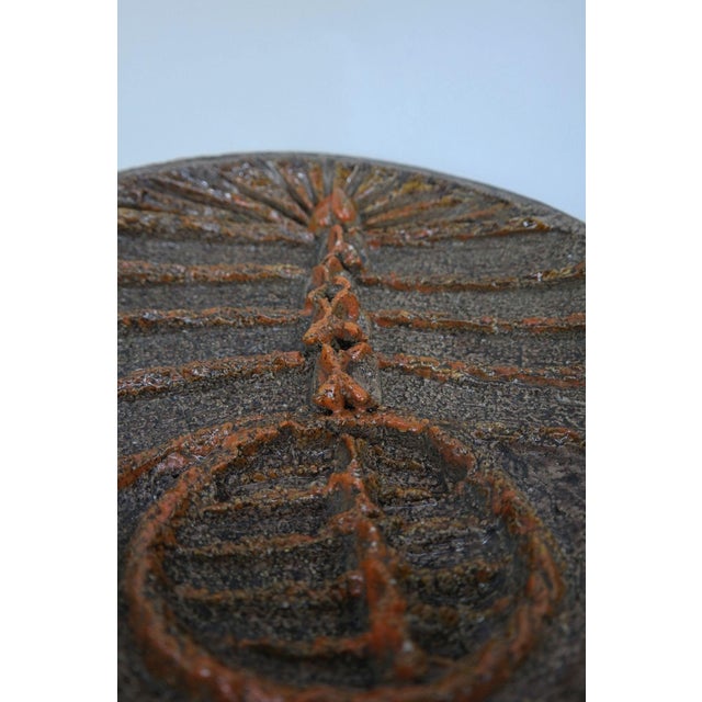 Ceramic Modernist Ceramic Wall Decor, 1960s For Sale - Image 7 of 9