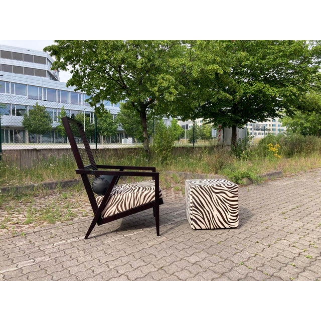 Set of Astoria HB Lounge Chair and Ottoman from BBB Bonacina, 2015 For Sale - Image 3 of 18