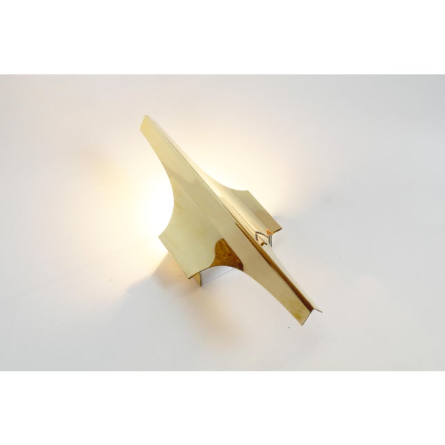 Gold Vintage Brass Wall Lights from Doria Leuchten, 1970s, Set of 2 For Sale - Image 8 of 10