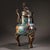 Metal Vintage Chinese Cloisonné & Bronze Tripod Censer With Lion Finial - 2100g For Sale - Image 7 of 9