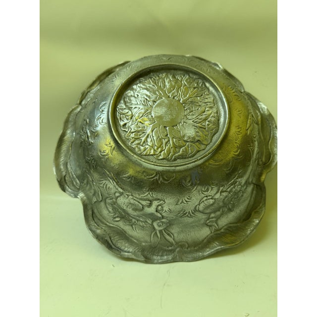 Sand Vintage Aluminum Bunny Serving Set - Attributed to Arthur Court - 2 Pieces For Sale - Image 8 of 18