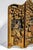 Early 20th Century Chinese Hand Carved Painted Vintage Small Three Panel Tabletop Screen Home Decor For Sale - Image 5 of 14