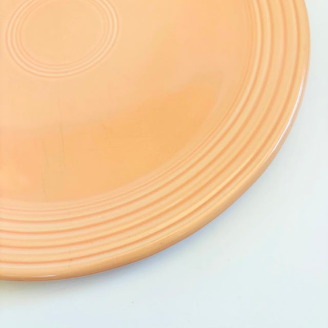 Apricot Fiestaware Cake Plate For Sale In San Francisco - Image 6 of 12