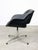 Vintage Italian Black Leatherette and Chrome Swivel Chair, 1970s For Sale - Image 3 of 18