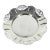 Vintage Small Silver Wine Bottle Coaster Tray Ruffled Edge, Round Silver Plated Dish With Pierced Cutout Details Trinket Pillar Candleholder For Sale