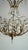 Mid-Century Modern Brass and Lead Crystal 5-Light Chandelier, 1970s For Sale - Image 3 of 12
