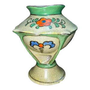 Antique Hand Painted Japanese Vase