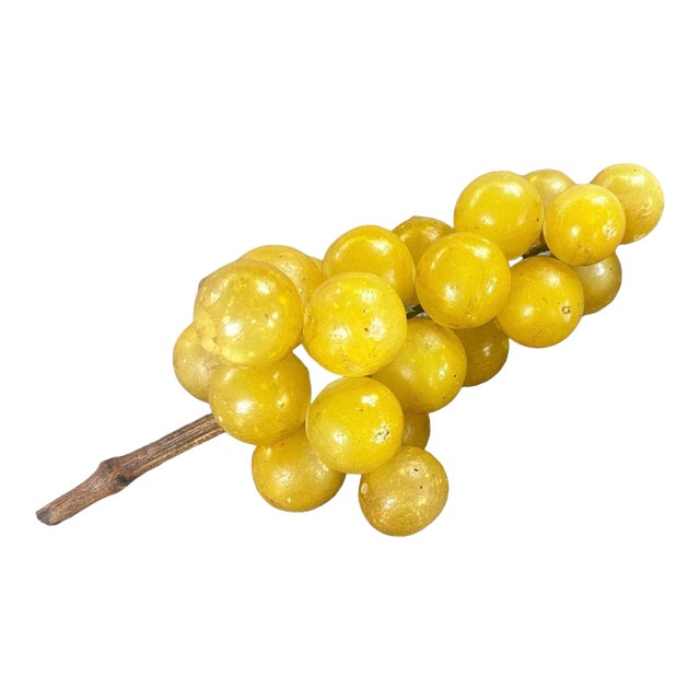 1960s Golden Umber Alabaster Grape Cluster For Sale