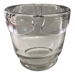 Vintage Polish Blown Crystal Ice Bucket Container