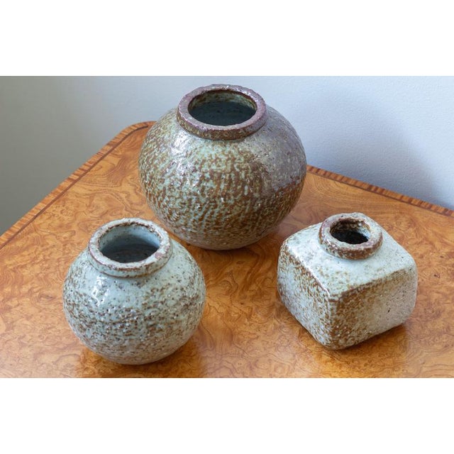 Ceramic Large Chamotte Vase from Gunnar Nylund, 1930s For Sale - Image 7 of 13
