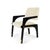 Wood Arches Dining Chair in Ivory Cotton Velvet from Insidherland For Sale - Image 7 of 7