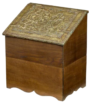 19th Century and Later Oak and Brass Storage Box, 1890s