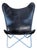 Butterfly Lounge Chair With Leather Seat and Metal Frame For Sale