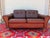 Vintage Danish Brown Leather Tufted Sofa / 2 Seater Lounge / Loveseat For Sale - Image 4 of 8