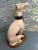 Ceramic Mid 20th Century Handpainted Porcelain Whippet or Greyhound Statue For Sale - Image 7 of 10