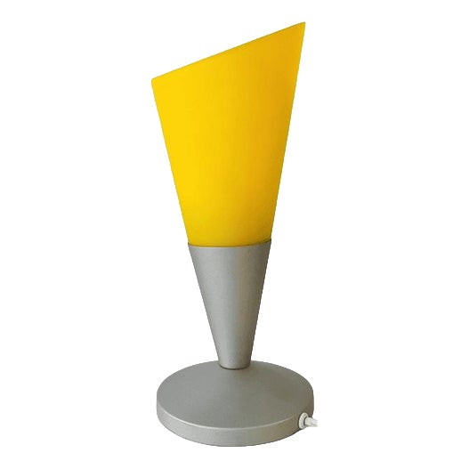 Vintage Kryolit Table Lamp in Grey and Yellow from Ikea, 1990s For Sale
