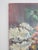 Mid 20th Century Mid 20th Century Pink and White Floral Still Life Painting For Sale - Image 5 of 7