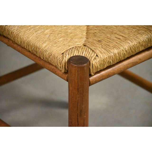 1970s 1970s Danish Oak Seagrass Bench For Sale - Image 5 of 9