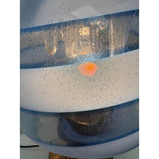 Hand-Blown Glass and Brass Table Lamp attributed to Toni Zuccheri, 1970s For Sale - Image 10 of 13
