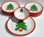 Mid-Century Modern Set 12 Pfaltzgraff Marimekko Oy Christmas Tree Red Band Design Dinnerware Late 20th Century For Sale - Image 3 of 16