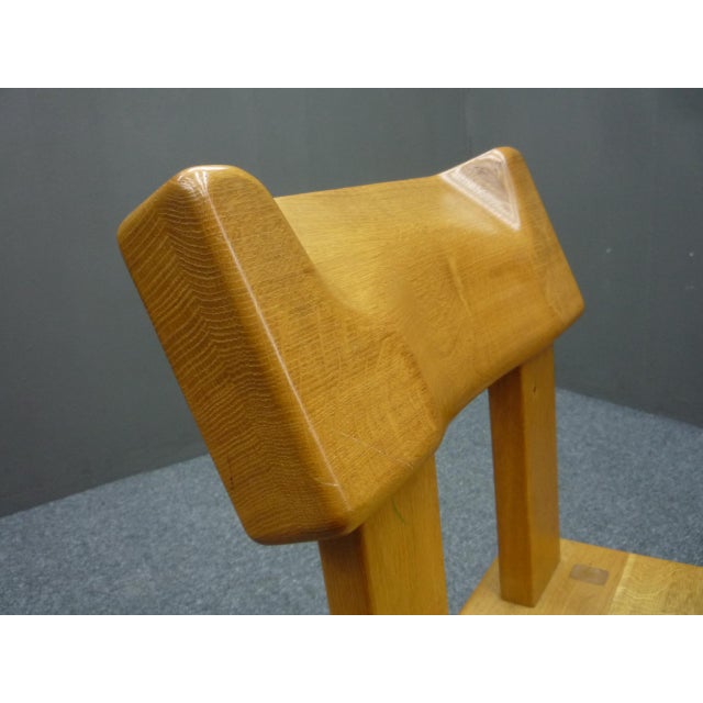 Oak Dining Chairs, 1980s Set of 5 For Sale - Image 15 of 16