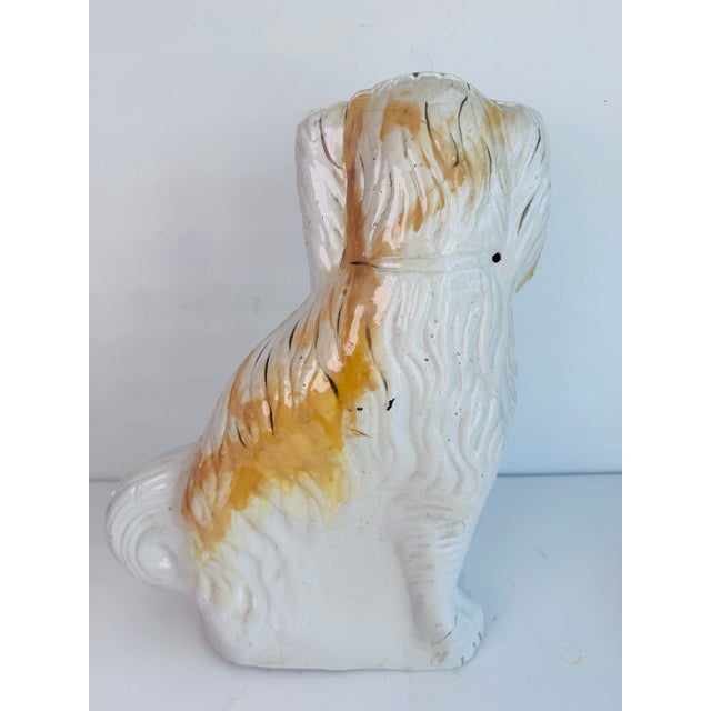 Victorian 1950s Staffordshire Dog, Single For Sale - Image 3 of 12