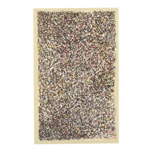 1974 Mark Tobey 'Stained Glass' Abstract Multicolor,Red USA Lithograph