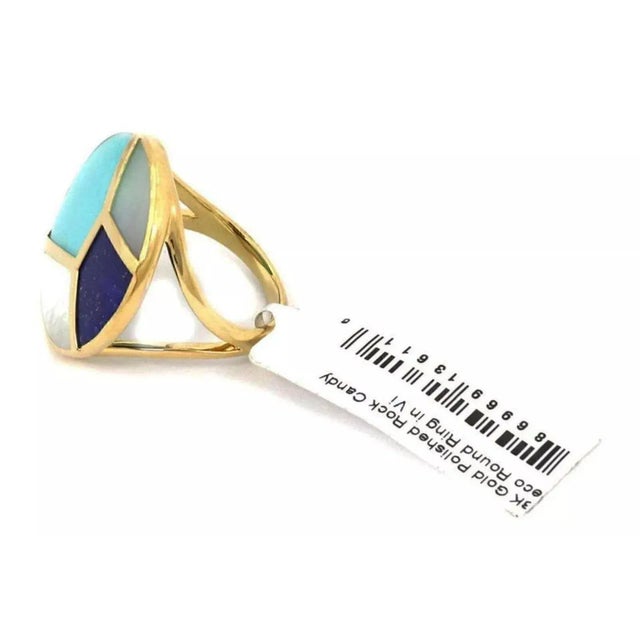 Contemporary Ippolita Rock Candy Multi-Color Gems 18k Yellow Gold Round Ring - Size 7 For Sale - Image 3 of 6