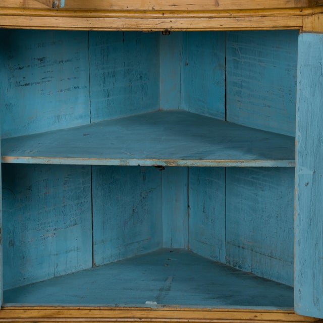 19th Century Tall Danish Pine Corner Cabinet For Sale - Image 11 of 12
