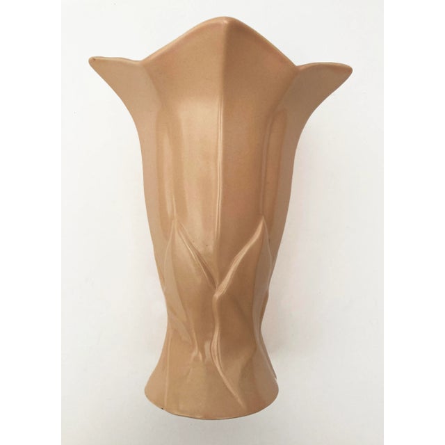 1930s Peach With Teal Interior, Catalina Pottery, Mold C339, USA by Gladding-McBean For Sale In Louisville - Image 6 of 12