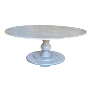 Niermann Weeks Round Italian Style Balustrade Roman Garden Pedestal Dining Table