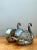 Mid 20th Century Vintage Ornamental Silver Swan Sculptures - Pair For Sale - Image 5 of 12