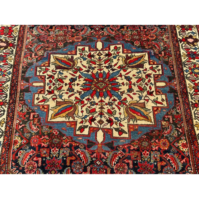 Blue Antique Bidjar Rug, 1890s For Sale - Image 8 of 18