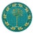 Italian Round Placemat With Palm Trees For Sale