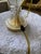 Off-white Vintage Crystal Table Lamp With Hand-Etched Botanical Motif, Cut Crystal Details & Finial Floral Designs For Sale - Image 8 of 12