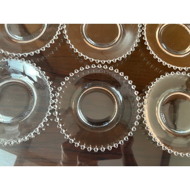 Transparent Vintage Imperial Candlewick Plates - Set of Eight For Sale - Image 8 of 8