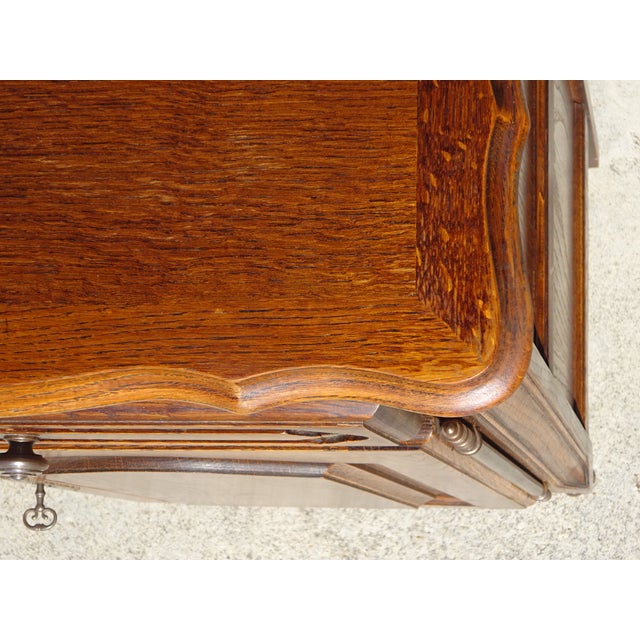 Vintage Rustic Dark Oak Buffet, 1980s For Sale - Image 11 of 18