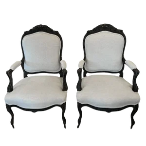 Set of 19th Century Carved Salon Chairs