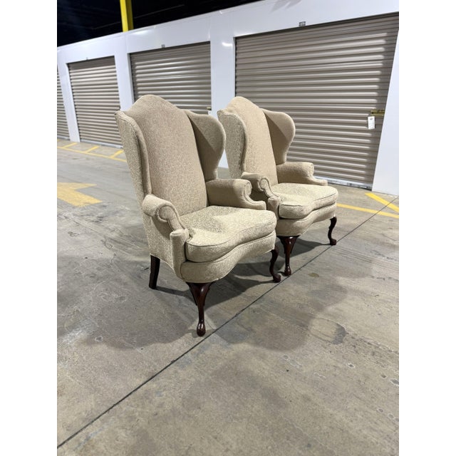 Pair of Pennsylvania House Wingback Chairs For Sale - Image 9 of 16
