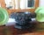 Wonderful ornate Swiss black forest hand carved wood planter with a fruit basket design. (For indoor use only). This...