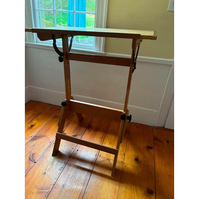 Anco Bilt Adjustable Mid-Century Modern Drafting Table, 1940s–50s For Sale - Image 9 of 11