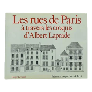 1980 Les Rues De Paris a Travers Les Croquis d'Albert Laprade Book French Edition