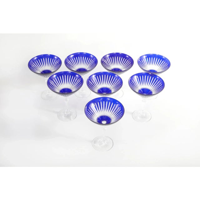 Late 20th Century Vintage French Cut Crystal Barware Service- Set of 11 For Sale - Image 5 of 10