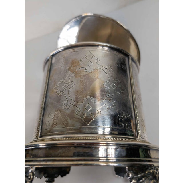 19th Century English Sheffield Silverplate Biscuit Jar For Sale - Image 11 of 15