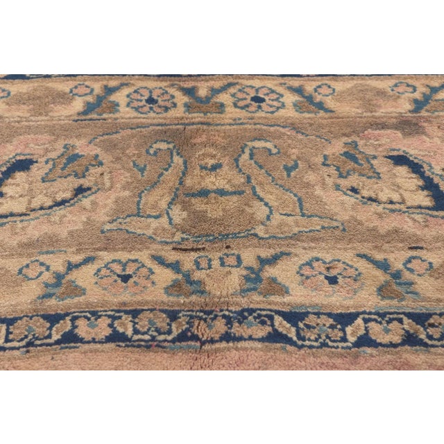 Mid 20th Century Mid 20th Century Mid 20th Century Vintage Persian Khorassan Rug - 08'01 X 10'07 For Sale - Image 5 of 9