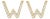 10K Yellow Gold 1/10 Cttw Diamond 'W' Initial Stud Earring For Sale