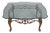 Bronze Base Glass Top Designer Coffee Table For Sale