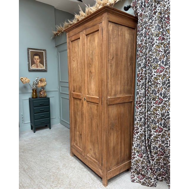 Parisian Wardrobe with Hanging Space, 1940s For Sale - Image 10 of 12
