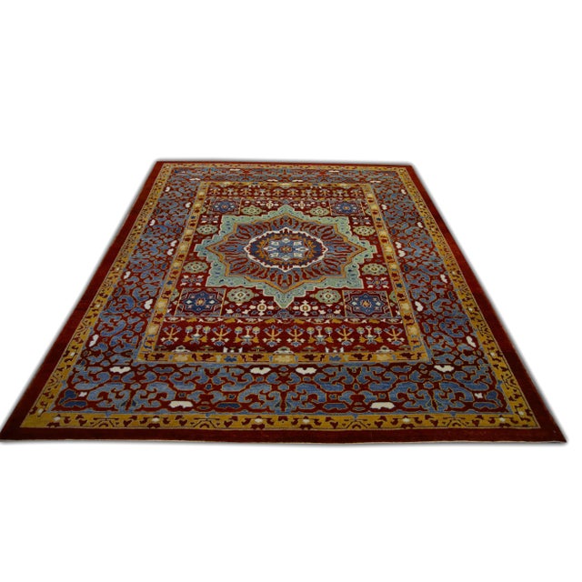 Modern Turkish Fine Woven Oushak Rug 8'2" x 10' For Sale In Houston - Image 6 of 7