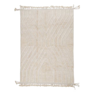 Hand-Knotted Wool Rug by Azele Studio For Sale